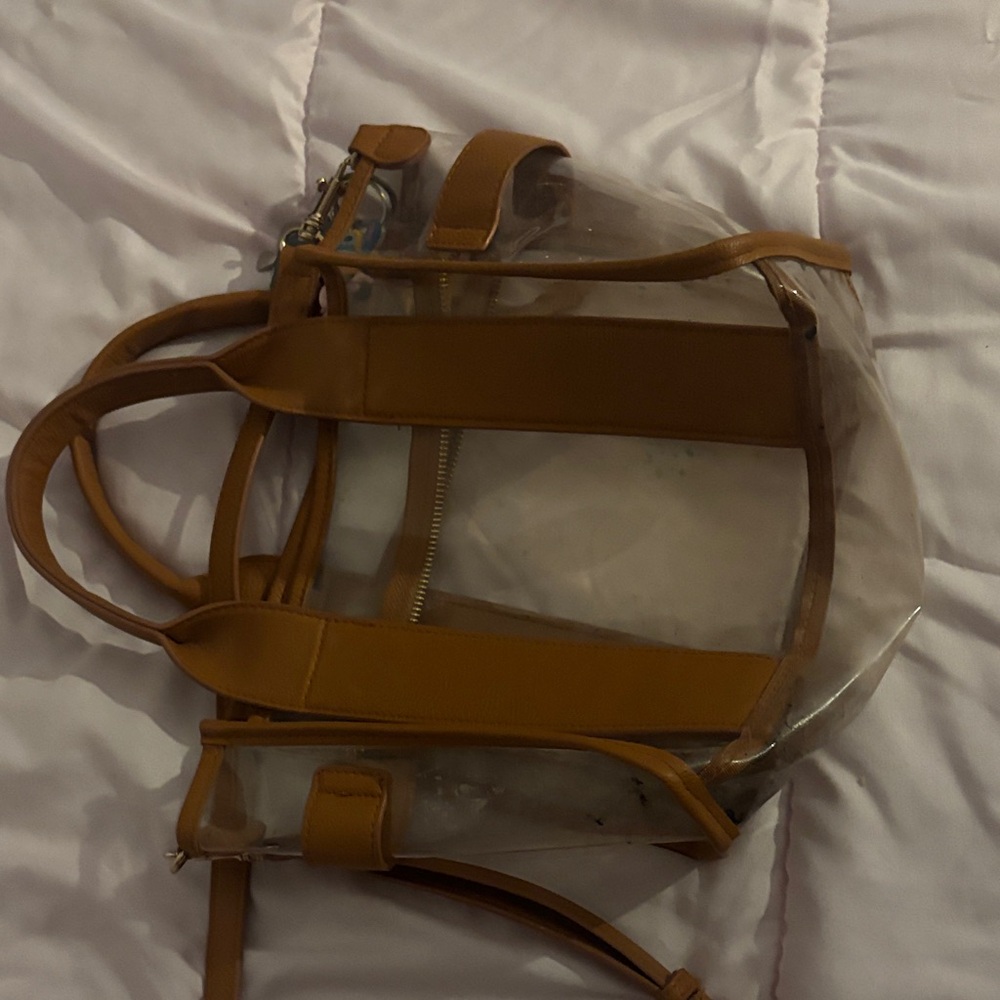 Target Clear and Tan Women's Backpack